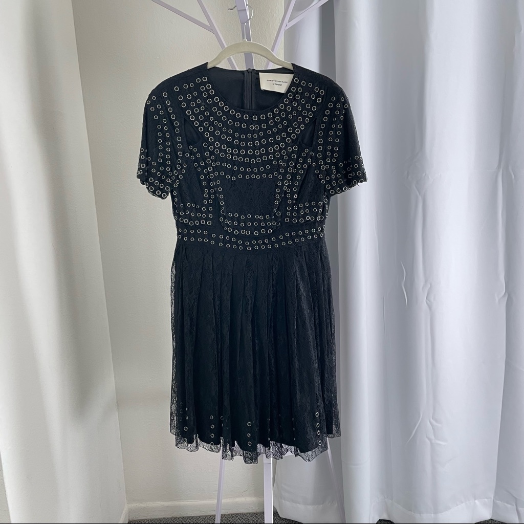 Christopher Kane X Top Shop Mini Dress Black Size 6